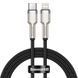 Кабель Baseus Cafule Metal Type-C To Lightning PD 20W (CATLJK-A01) Black 1m 192618 фото 2