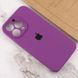 Чехол Silicone Case Full Camera Protective (AA) для Apple iPhone 14 Pro (6.1") Фиолетовый / Grape 257129 фото 1