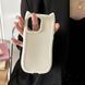 Чохол TPU Cat для Apple iPhone 12 Pro / 12 (6.1") Antique White 357625 фото 3