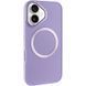 TPU чохол Bonbon Metal Style with MagSafe для Apple iPhone 16 (6.1") Бузковий / Dasheen 322899 фото 3