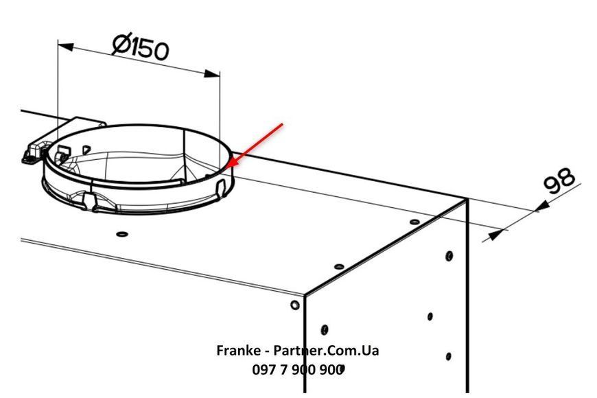 Витяжка Franke вбудовувана 70см, 1120м.куб/год, Box Flush Evo FBFE XS A70, нерж 373625 фото