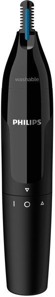 Тример Philips Series 1000, для носа та вух, 1хАА, сталь, чорний (NT1650/16) 370366 фото