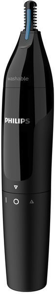 Тример Philips Series 1000, для носа та вух, 1хАА, сталь, чорний (NT1650/16) 370366 фото