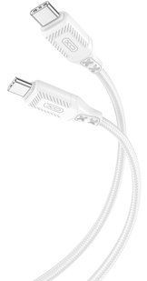кабель XO NBQ236B Braided Type-C to Type-C - 60W - 1m (Білий) 313381 фото
