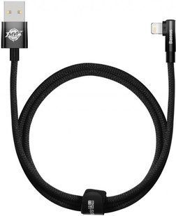Кабель Baseus MVP 2 Elbow-shaped Fast Charging Data USB кабель USB To IP 2.4A 1m (CAVP000001) Black 260577 фото
