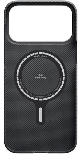 Чохол-накладка IPhone 17 Pro Pitaka Ultra-Slim Case With PitaTap - 600D Black/Grey Twill (KI1701BP) 396970 фото