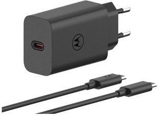 Зарядний пристрій MOTOROLA 68W USB-С + кабель 1m (PG38C06281) чорний 353882 фото