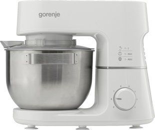 Кухонна машина Gorenje 800Вт, чаша-метал, корпус-метал, насадок-3, білий (MMC800CW) 379771 фото