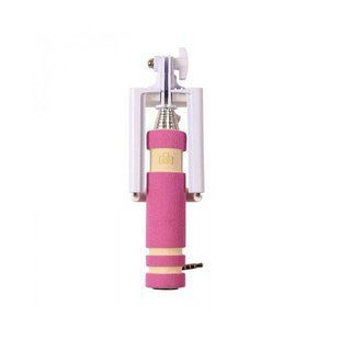 Monopod Selfi whith 3.5mm Jack supporting mini Pink 68509 фото