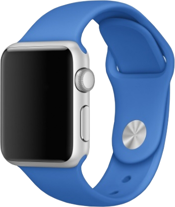Ремінець Silicone Watch band For Apple Watch 38mm Royal Blue 123330 фото