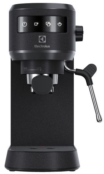Кавоварка Electrolux ріжкова, 1л, мелена, ручний капуч, LED-дисплей, підігрів чашок, чорний (E6EC1-6BST) 370491 фото
