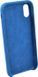 Чохол-накладка iPhone XS Max Alcantara Hard case Blue 128950 фото 2