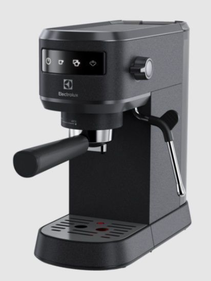 Кавоварка Electrolux ріжкова, 1л, мелена, ручний капуч, LED-дисплей, підігрів чашок, чорний (E6EC1-6BST) 370491 фото