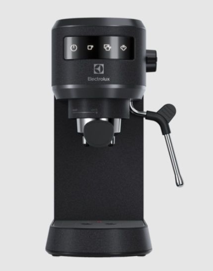 Кавоварка Electrolux ріжкова, 1л, мелена, ручний капуч, LED-дисплей, підігрів чашок, чорний (E6EC1-6BST) 370491 фото