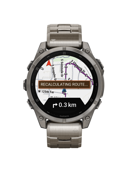 Смарт-годинник Garmin Fenix 8 47mm AMOLED Sapphire Titanium with Vented Titanium Bracelet (010-02904-40) 323572 фото