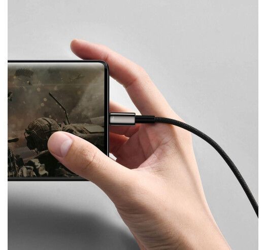 Кабель Baseus Tungsten Gold Fast Charging Data Type-C 100W (1m) (CAWJ000001) Black 271366 фото