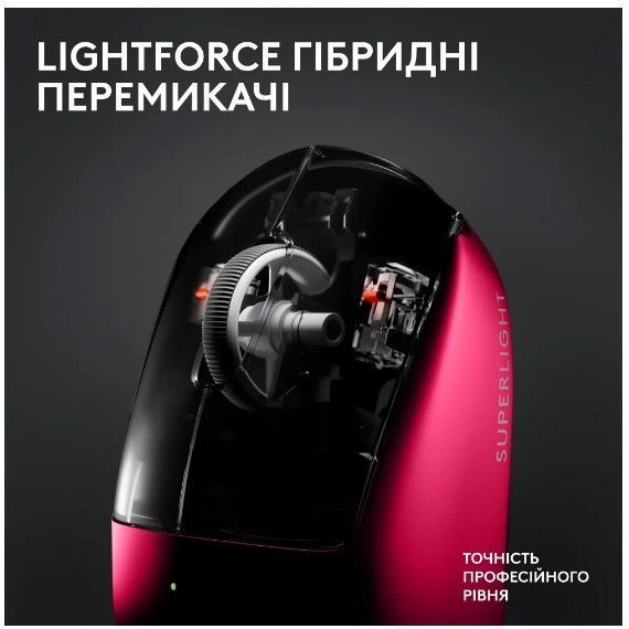Миша LOGITECH G PRO X SUPERLIGHT 2 LIGHTSPEED Gaming, Magenta (910-006797) 313995 фото