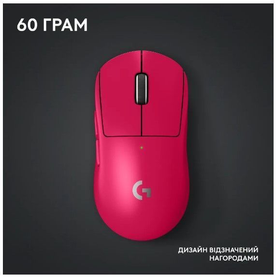 Миша LOGITECH G PRO X SUPERLIGHT 2 LIGHTSPEED Gaming, Magenta (910-006797) 313995 фото