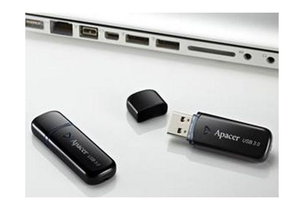 Флеш-пам'ять USB Apacer AH355 64GB Black USB3.0 (AP64GAH355B-1) 318475 фото