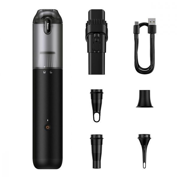 Портативний Пилосос Baseus A3lite Handy Vacuum Cleaner (12000pa) (VCAQ050001) Black 283072 фото