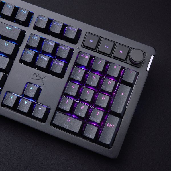 Клавіатура механічна HyperX Alloy Rise 106key, Red, USB-A, EN/UA, RGB, чорний (7G7A3AA) 365580 фото
