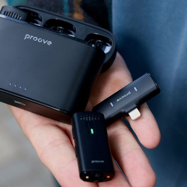 Бездротовий петличний мікрофон Proove Demo Lightning (PMDM00010102) Black 286763 фото