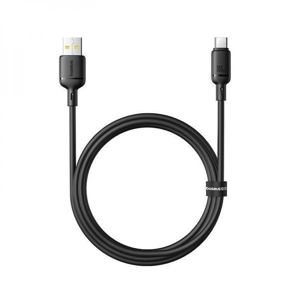 Кабель Baseus Silky Series Fast Charging Type-C 100W (1m) (P10377703213-00) white 359737 фото