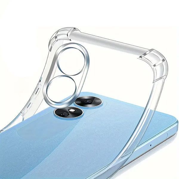 TPU чохол GETMAN Ease logo посилені кути Full Camera для Oppo A98 Безбарвний (прозорий) 295113 фото