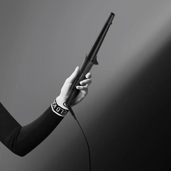 Плойка Rowenta x Karl Lagerfeld Conical Curler, конусна, 40Вт, 120-200С, турмалін, чорний (CF324LF0) 369013 фото