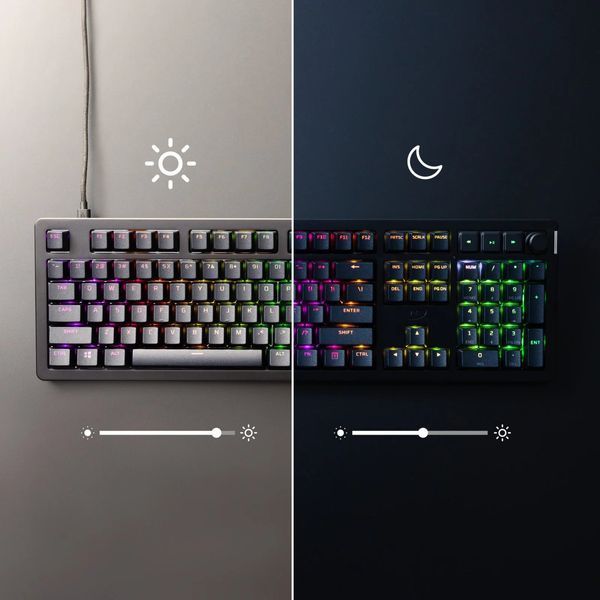 Клавіатура механічна HyperX Alloy Rise 106key, Red, USB-A, EN/UA, RGB, чорний (7G7A3AA) 365580 фото