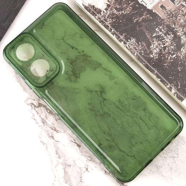 Чохол TPU Starfall Clear для Oppo A17 Зелений 272761 фото