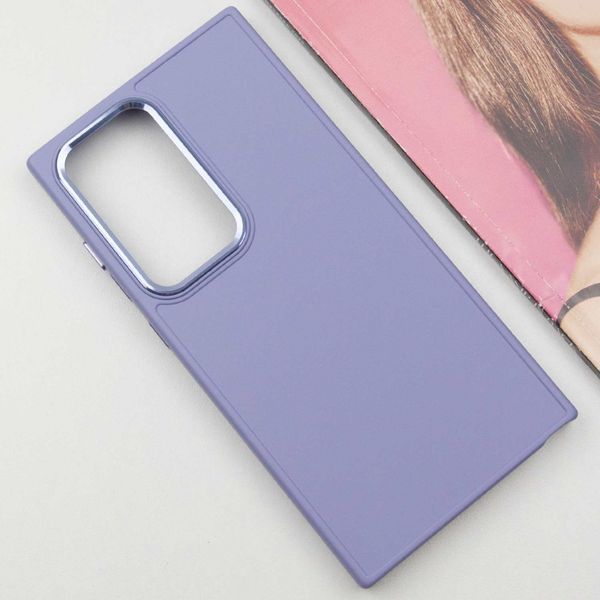 TPU чохол Bonbon Metal Style для Samsung Galaxy S24 Ultra Бузковий / Dasheen 284979 фото