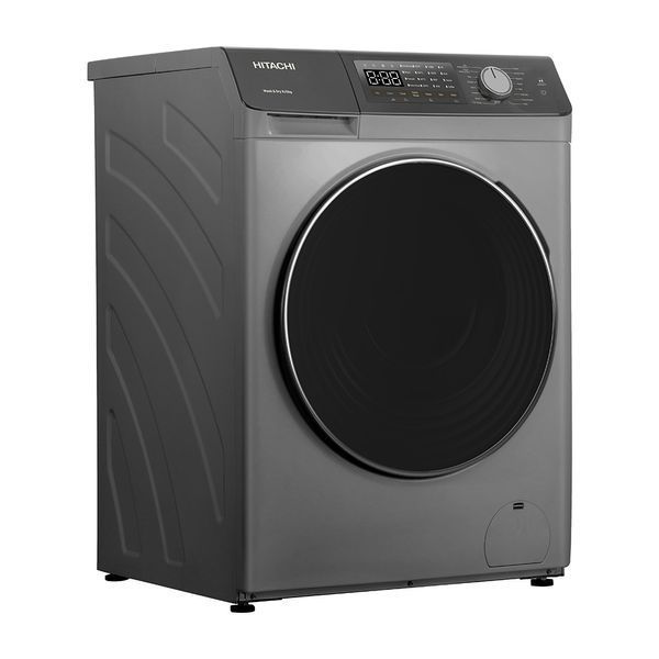 Прально-сушильна машина Hitachi фронтальна, 8(5)кг, 1400, A, 60см, дисплей, пара, інвертор, cріблястий 398303 фото