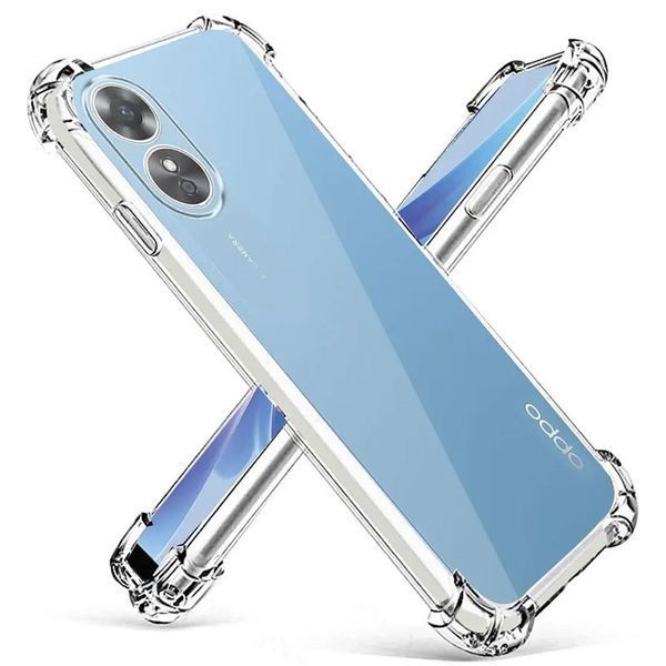 TPU чохол GETMAN Ease logo посилені кути Full Camera для Oppo A98 Безбарвний (прозорий) 295113 фото