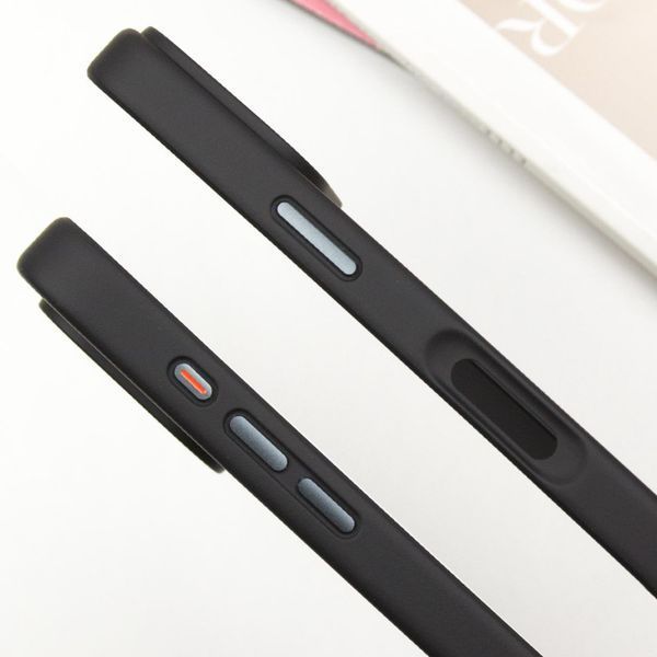 TPU+PC чохол Metal Buttons для Apple iPhone 16 (6.1") Чорний 318257 фото