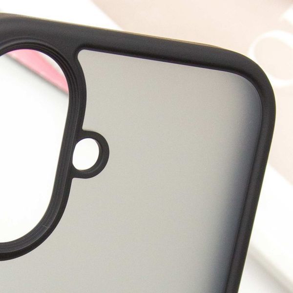 TPU+PC чохол Metal Buttons для Apple iPhone 16 (6.1") Чорний 318257 фото