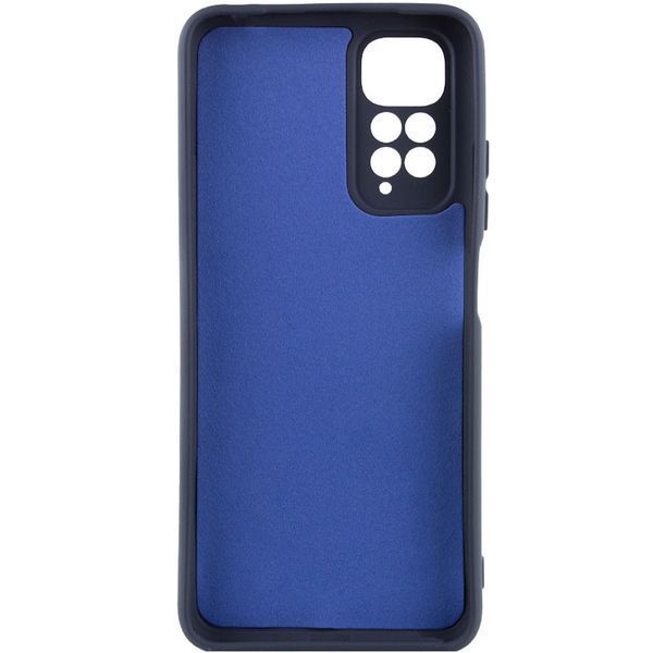 Чохол TPU GETMAN Liquid Silk Full Camera для Xiaomi Redmi Note 11 (Global) / Note 11S Синій / Midnight Blue 345421 фото