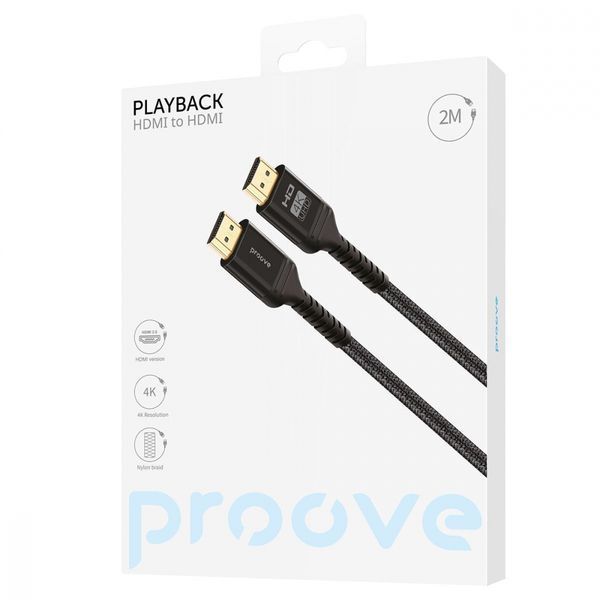 Кабель Proove PlayBack HDMI To HDMI 2м (DCP220003601) Black 316268 фото