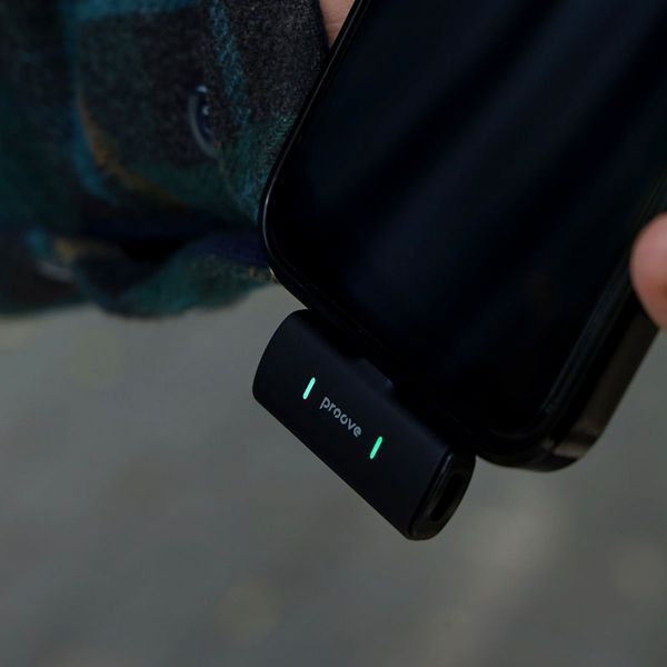 Бездротовий петличний мікрофон Proove Demo Lightning (PMDM00010102) Black 286763 фото