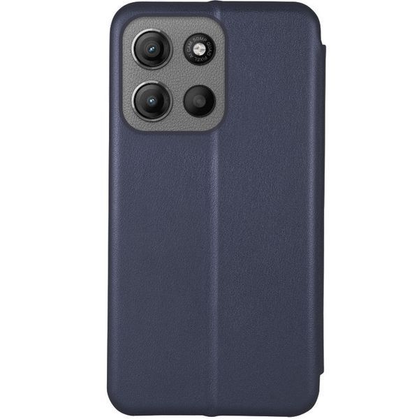 Шкіряний чохол-книжка Classy для Motorola Moto G15 4G Темно-синій 377809 фото