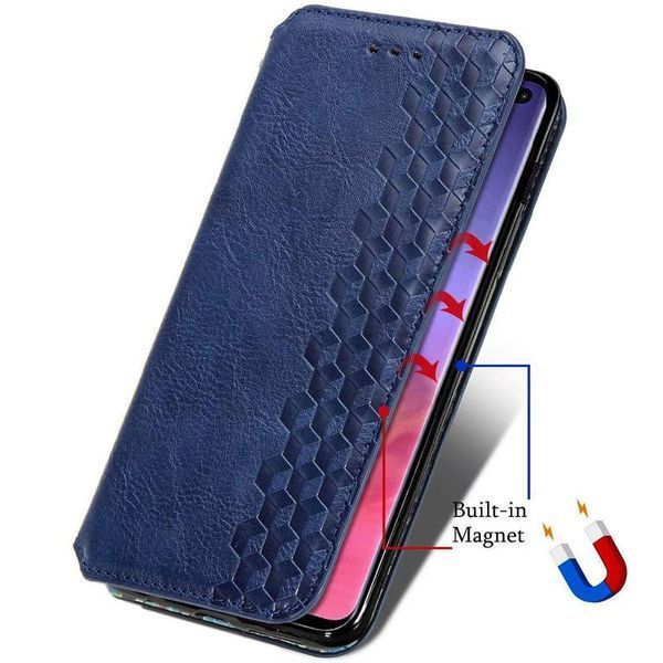 Шкіряний чохол-книжка GETMAN Cubic (PU) для Xiaomi Redmi 10A Синій 358391 фото