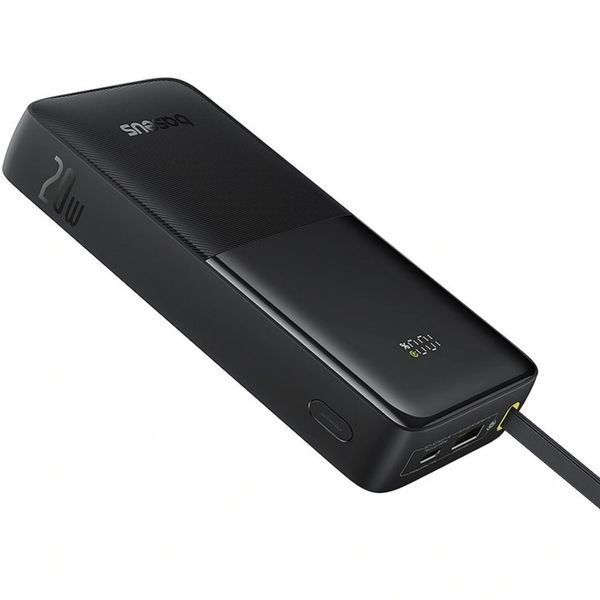 Портативна батарея Baseus 20000mAh 20W Bipow 2 Digital Display (P10077101113-01) Black 348739 фото