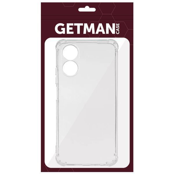 TPU чохол GETMAN Ease logo посилені кути Full Camera для Oppo A98 Безбарвний (прозорий) 295113 фото