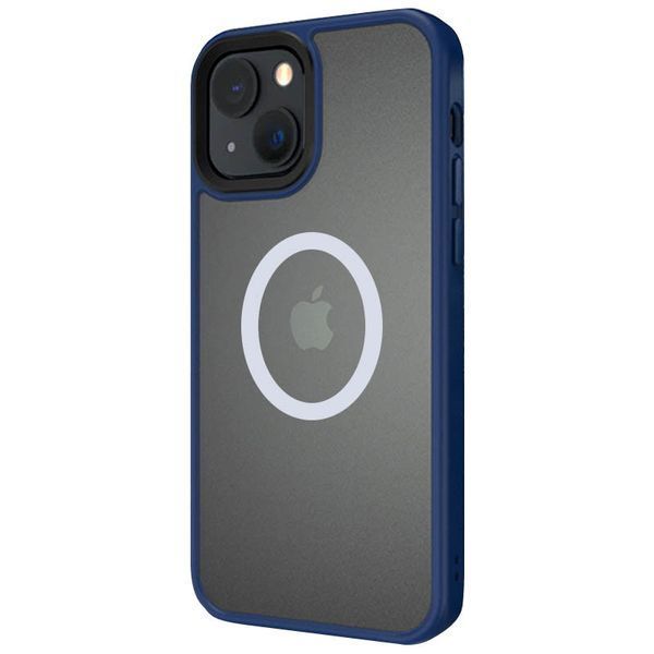 TPU+PC чохол Metal Buttons with MagSafe для Apple iPhone 13 (6.1") Синій 250408 фото