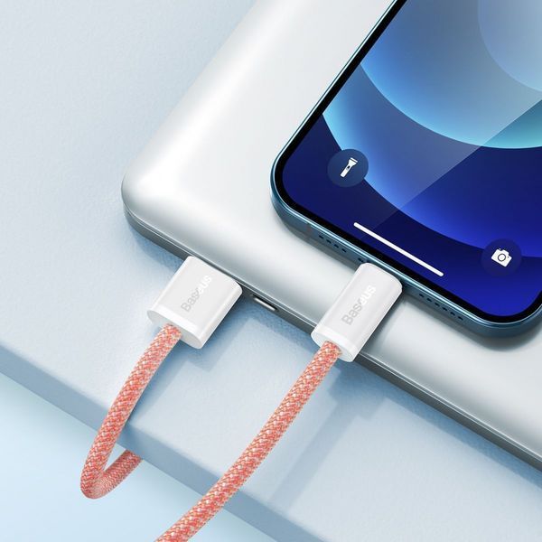 Кабель Baseus Dynamic Series Fast Charging Data USB кабель USB To IP 2.4 A 2M (CALD000503) Blue 253548 фото