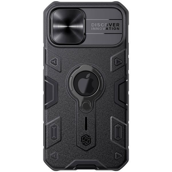 TPU+PC чохол Nillkin CamShield Armor (шторка на камеру) для Apple iPhone 12 Pro Max (6.7") Чорний 207837 фото