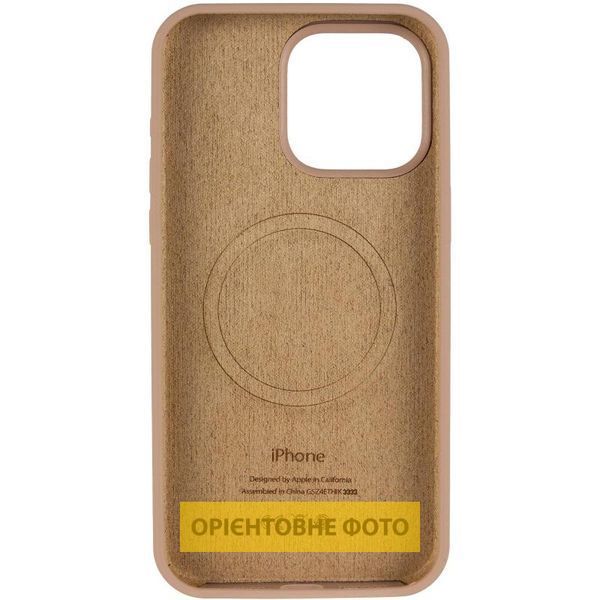 Чохол Silicone Case (AA) Logo with MagSafe для Apple iPhone 17 Pro (6.3") Бежевий / Desert Gold 393015 фото