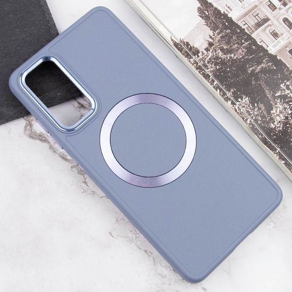 TPU чохол Bonbon Metal Style with MagSafe для Samsung Galaxy A25 5G Сірий / Lavender 316875 фото