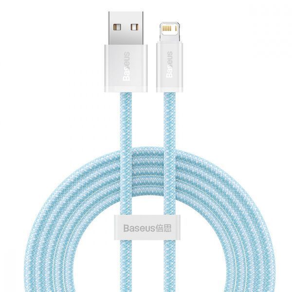 Кабель Baseus Dynamic Series Fast Charging Data USB кабель USB To IP 2.4 A 2M (CALD000503) Blue 253548 фото