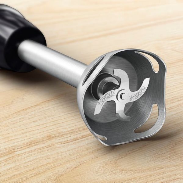 Блендер Tefal заглибний Quickchef+ 1000Вт, 3в1, чаша-800мл, чопер-500мл, турборежим, сріблясто-чорний (HB673830) 370387 фото